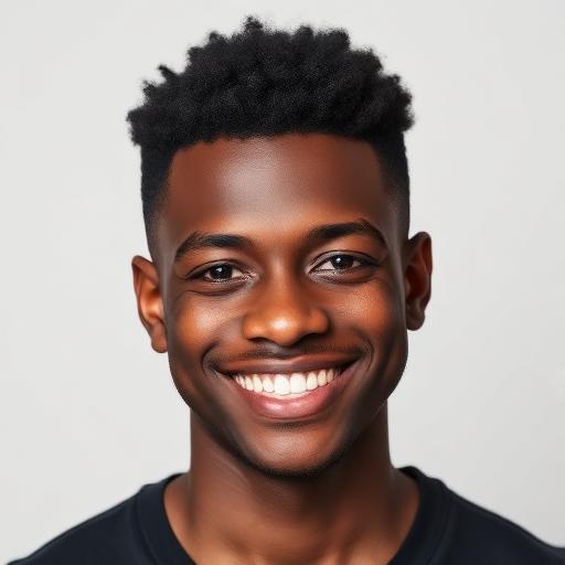 Young man portrait transformation - Before