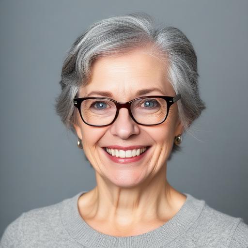 Mature woman portrait transformation - Before